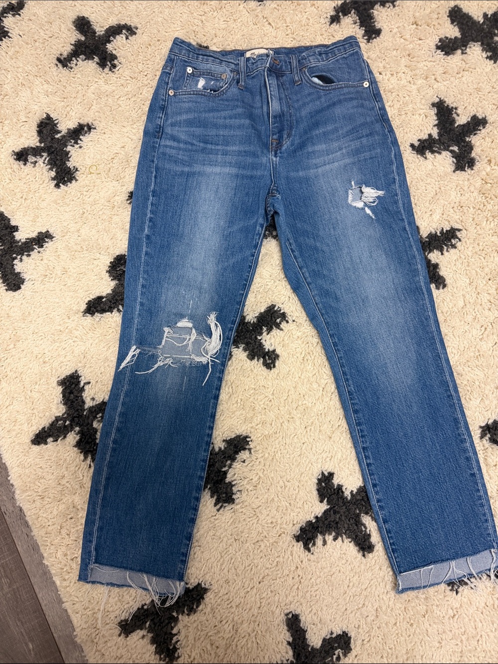 Madewell slim boy Jean Distressed High-Rise Women’s Jeans